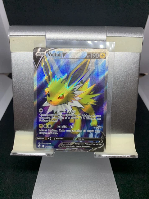 Carte Pokemon Voltali V Full Art 177/203 Eb07 neuf Fr