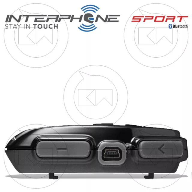 2-PACK INTERPHONE SPORT MOTORRAD INTERCOM 1000m MOTORRADHELM BLUETOOTH HEADSET 2