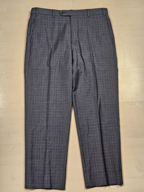 Zanella Devon Flat Front Serge Trousers - Mens Size 35 - 100% Wool - NWOT