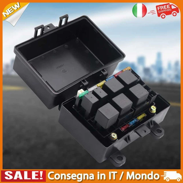 IT Fuse Block with Relay Plastic Fuse Relay Holder Easy Installation for Car Tru