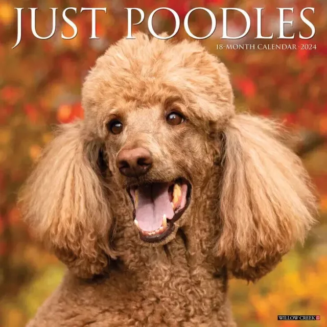 Willow Creek Just Poodles 2024 12 x 12 Wall Calendar w