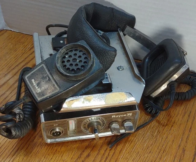 ROYCE AM CB Radio Mobile Mount Model I-600B 1975 Bracket MIC Headset