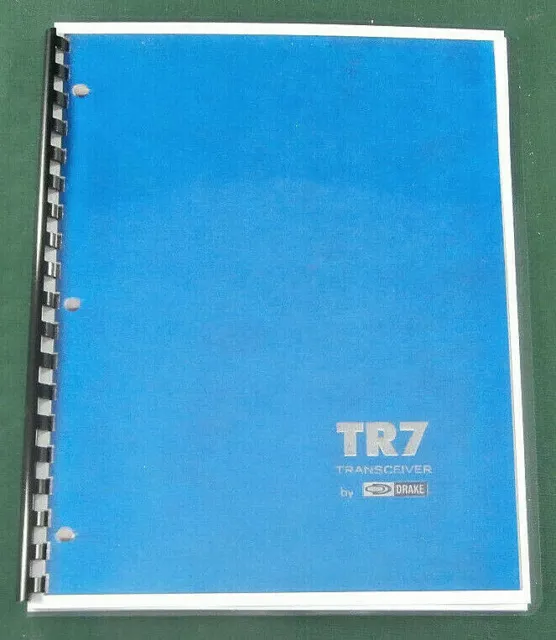 Drake TR-7 Operating Manual - Premium Card Stock Covers & 32lb Paper!