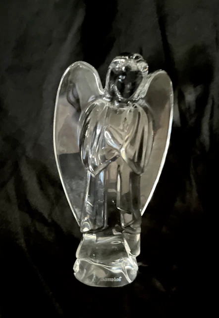 Vintage Baccarat Crystal Standing Angel Signed (AA)