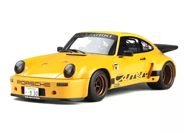 PORSCHE 911 RSR 3.0 Carrera Hommage Yamanouchi-san gelb  GT Spirit Resin 1:18