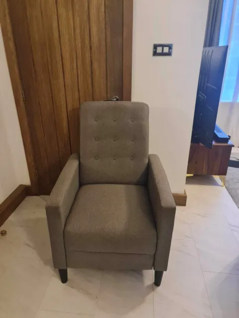 grey recliner armchair