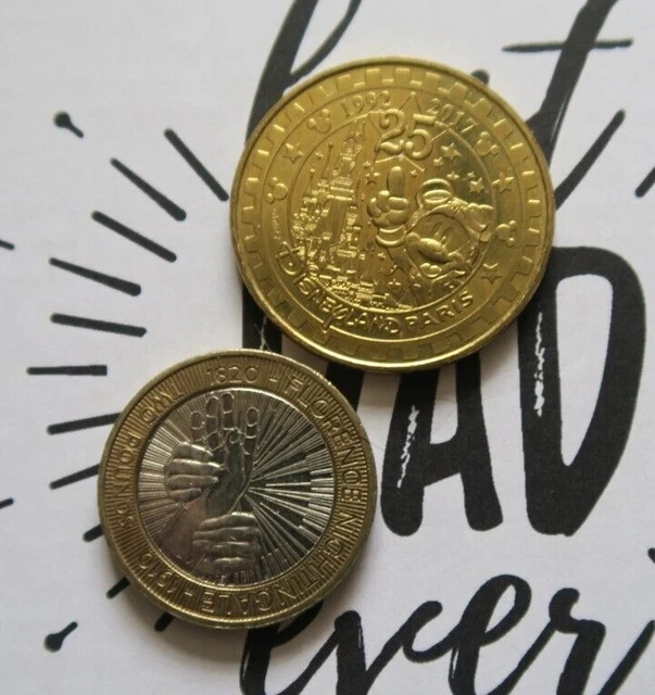 Disneyland Paris Souvenir Coin, 25th Year Anniversary.