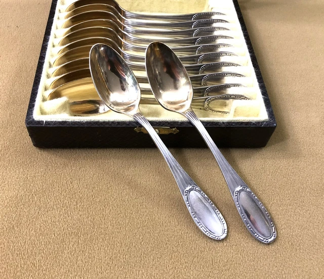Saglier 12 Cuillères Moka à La Russe
