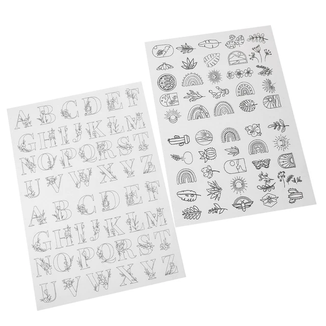 2 piezas de fieltro bordado soluble en agua herramientas de coser papel bordado bohemia
