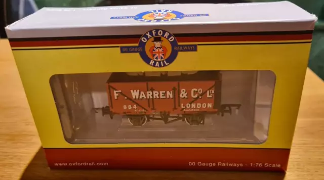 Oxford Rail 7 Plankenwagen ""F. Warren & Co. Ltd., London"" - VERPACKT 🙂