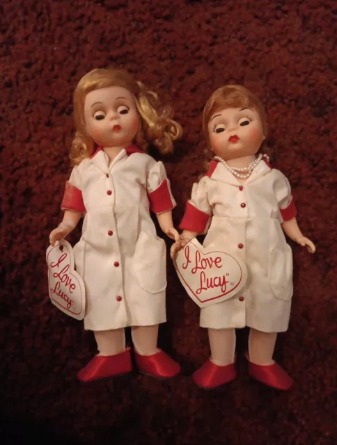 I Love Lucy Lucy And Ethel Chocolate Factory Dolls