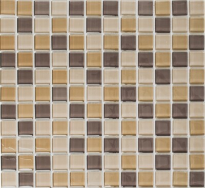 Braun Carreaux de Mosaique Translucide Braun Rectangle Verre Cristal Pierre Rétro 