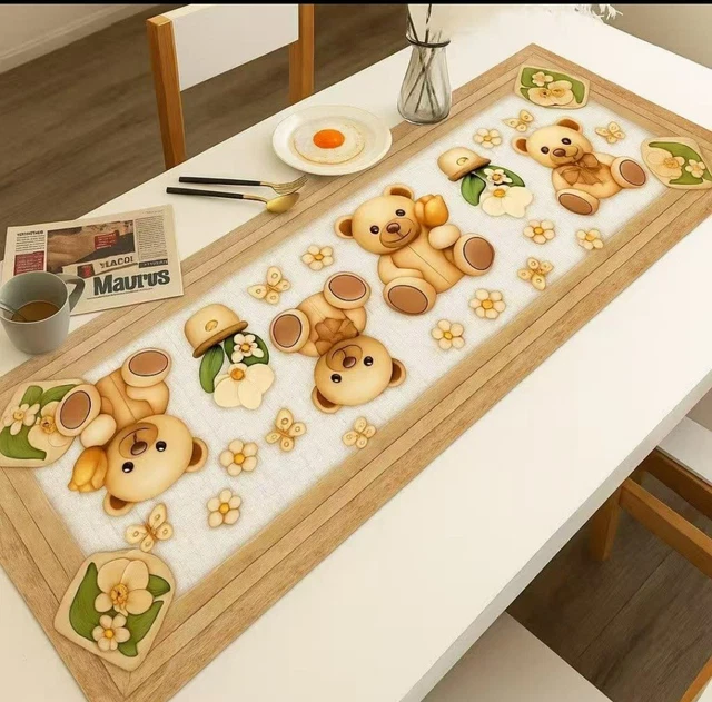 Runner Da Tavola THUN Incanto Di Primavera – Tessuto 45x160 Cm Con Decori Floreali, Lavabile A 30°C