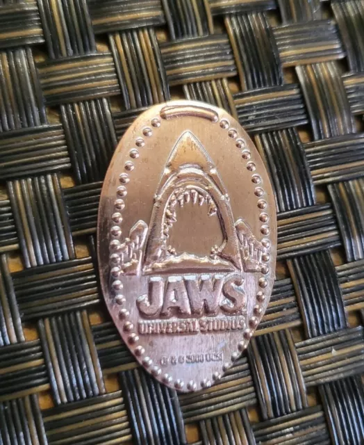 Universal Studios Theme Park Jaws Shark Elongated Penny Press Coin Rare