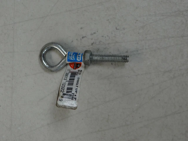National Hardware/ Stanley- P/N: 2160 (N221-119) SWL 80Lb Eye Bolt *New w/o Box*