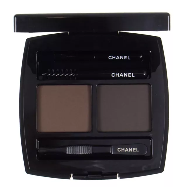 Chanel Brown Brow Powder Duo 50 Brun Eyebrow Defining Kit Tweezers & Brush NEW
