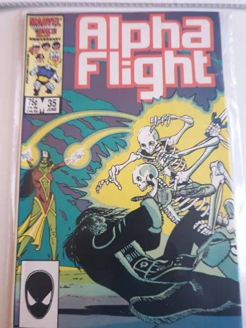 Alpha Flight #35 Marvel Comics Jun 1986 John Byrne Rare Vf+
