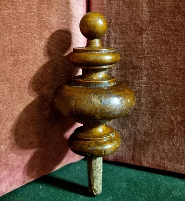 Large victorian carving post finial newel - Antique french architectural salvage