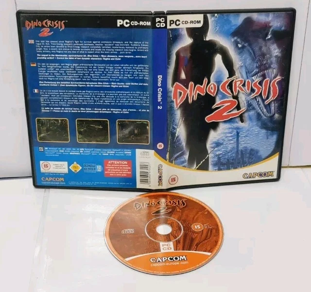 DINO CRISIS Jeu PC PAL Jaquette Anglais Français Allemand
