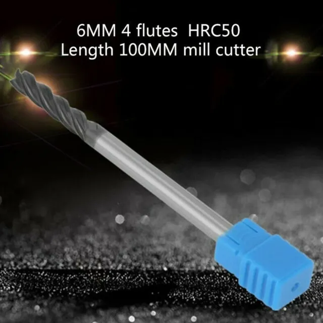 Soluzione di taglio versatile 6 mm lunghezza extra lunga HRC45 mulino estremità
