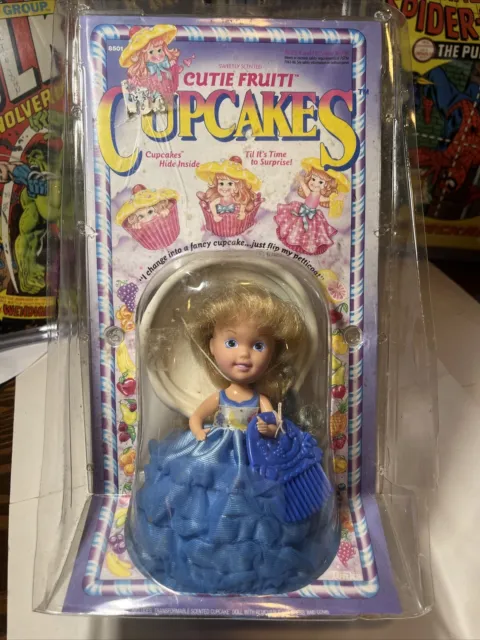 Vintage 90's Tonka Cutie Fruiti Beri Blue Blueberry Cupcakes Doll (Opened )