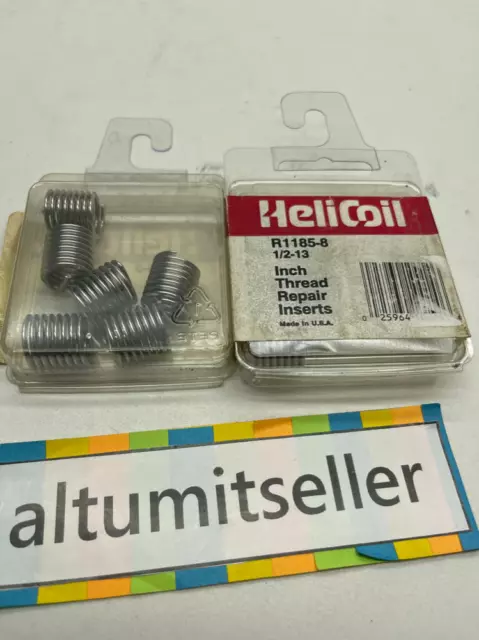 PACK OF 12 Heli-Coil 1/2-13  Stainless Steel Thread Insert R1185-8 FAST SHIP