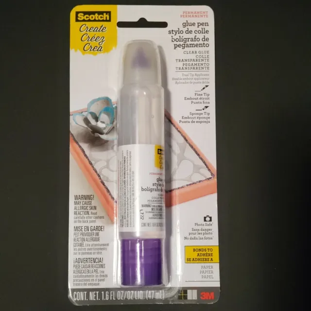Scotch Create Dual Tip Glue Pen - Clear
