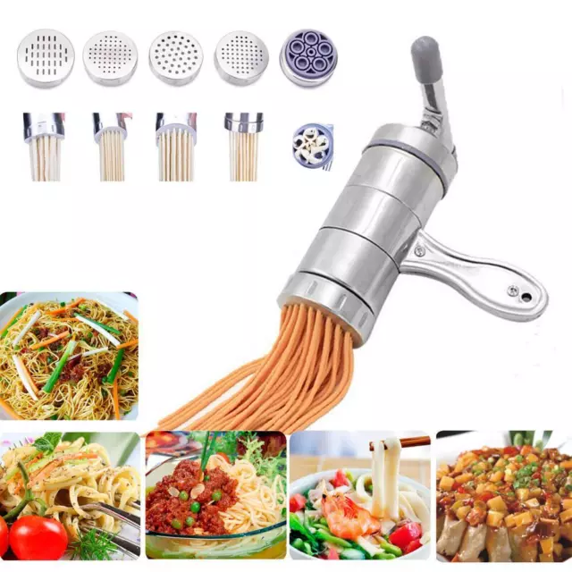 Acier inoxydable manuel nouilles pâtes fabricant presse Spaghetti cuisine out S5
