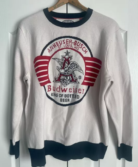 Anheuser Busch Budweiser Sweater Official Branded Size Large EUC