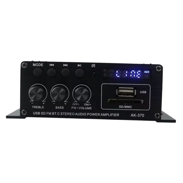 Amplificateur audio Bluetooth 5.0 12v Mini amplificateur compact  Amplificateur de puissance radio 12v