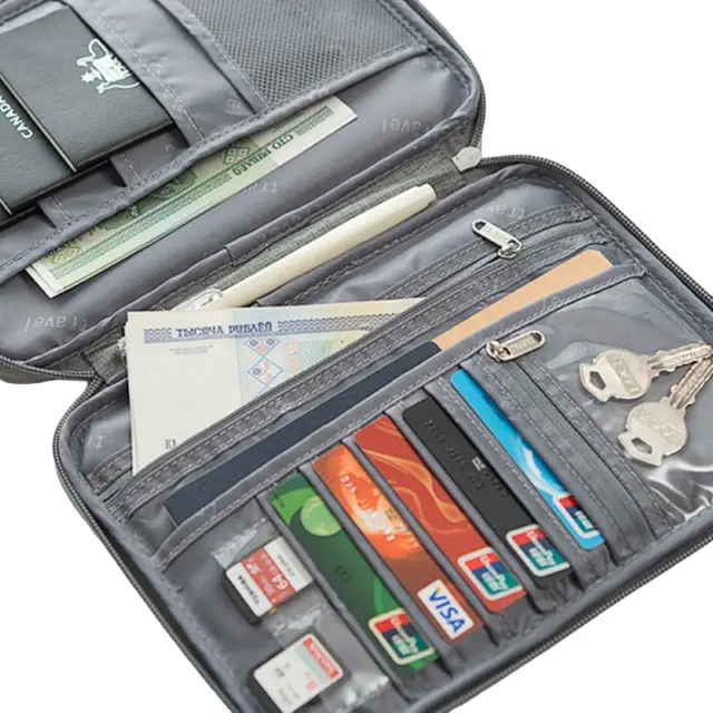 Water-Resistant Travel Passport Organizer RFID Blocking - Secure Your Documents