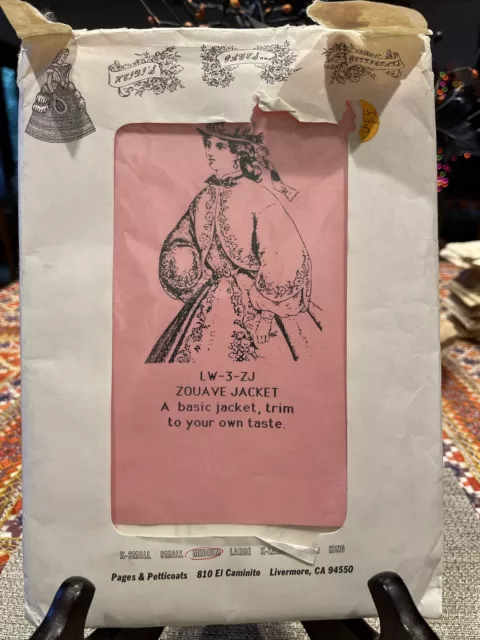 Vintage Zouave Jacket Pattern medium