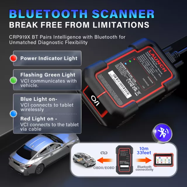 2024 LAUNCH X431 CRP919X BT PRO Bidirectional Car Diagnostic Scanner Key Coding 3