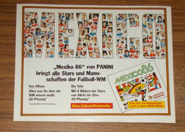 ADESIVO CALCIO VINTAGE MONDIALI 1986 MEXICO