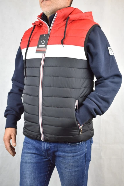 Piumino Smanicato Uomo Giubbotto Senza Maniche Gilet Giubbino Imbottito Slim Fit 9