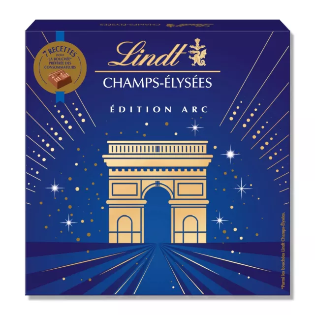 1x 231g Lindt CHAMPS-ÉLYSÉES Arc Box Pralinen Milch dunkler weiße NEU MHD 4/24