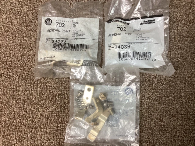 Allen-Bradley Z-34039 Contact Kit Size 2 Single Pole-Lot of 3 NIP