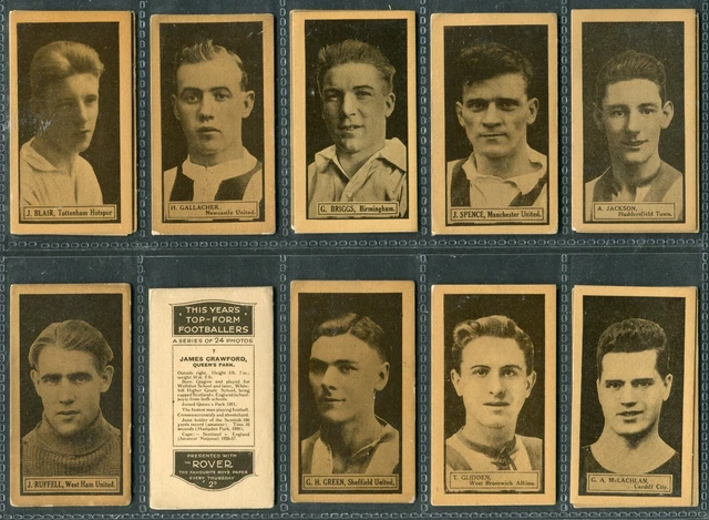 D C Thomson 1927 - This Year's Top-Form Footballers - Pick Your Card