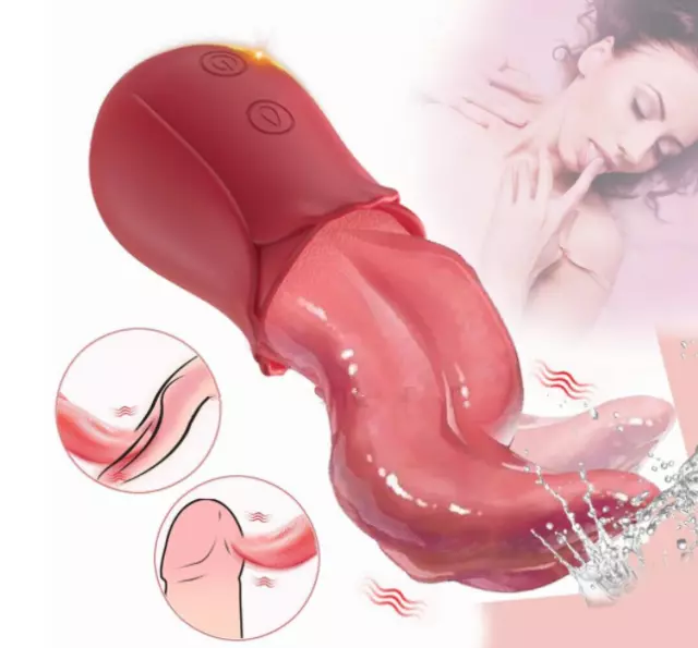 For-Women-Clit-Licking-Sucking-Vibrator-Oral-Massager-G-Spot-Dildo-Tongue-Toy