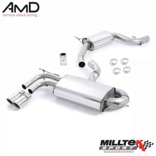 Milltek VW Golf MK5 GTI Cat Back Exhaust Resonated Small Volume Rear Silencer