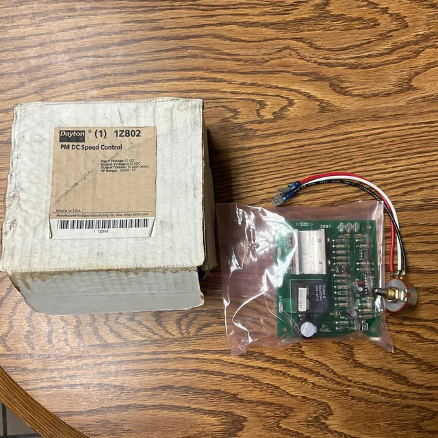 Dayton PM DC SPEED CONTROL MODULE CIRCUIT BOARD 0-12V OUTPUT