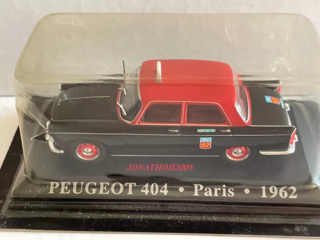 ALTAYA TAXI DU MONDE - PEUGEOT 404 TAXI DE PARIS G7 - FRANCE 1962  au 1/43°