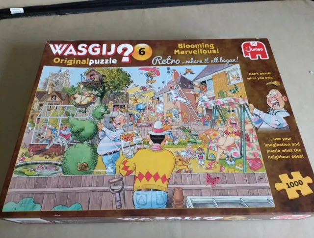 WASGIJ ORIGINAL 6 ' Blooming Marvellous ' Retro Puzzle £3.00