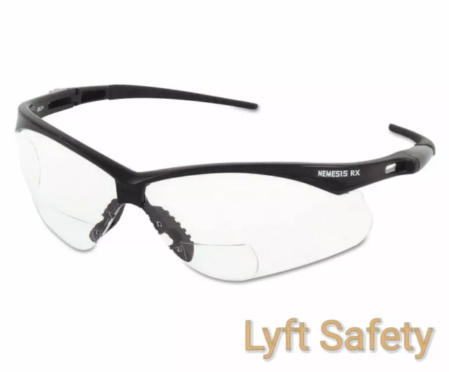 JACKSON NEMESIS 28621 V60 ANSI Rx +1.5 Diopters Readers Safety Glasses~PICK SIZE