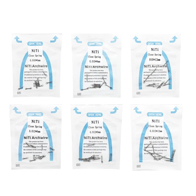 1 Pack Dental Orthodontic Closed Close Coil Spring NiTi 0.010/0.012 6/9/12mm