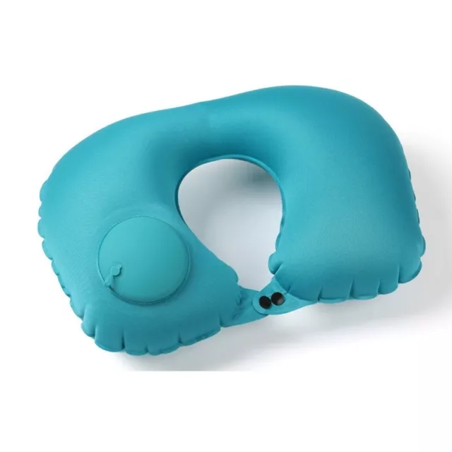2 pcs U-Shaped Travel Pillow Cushion Automatic Inflatable Airplane Neck Support