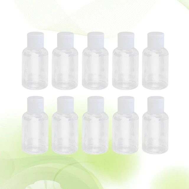 10PCS Plastic Sample Bottles Travel Shampoo Containers Hand Soap Bottles