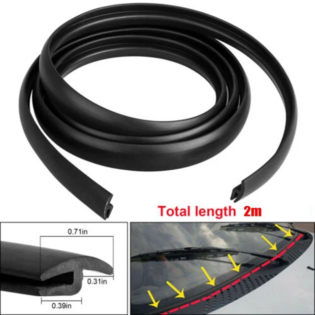 2M Seal Strip Trim For Car Front Windshield Sunroof Weatherstrip Parts-Black 2M Seal Strip Trim For Car Front Windshield Sunroof Weatherstrip Parts-Black