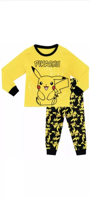 Pokemon Pyjamas | Boys Pokemon Pikachu PJs | Kids Pikachu Pyjama Set  10-11 Yr