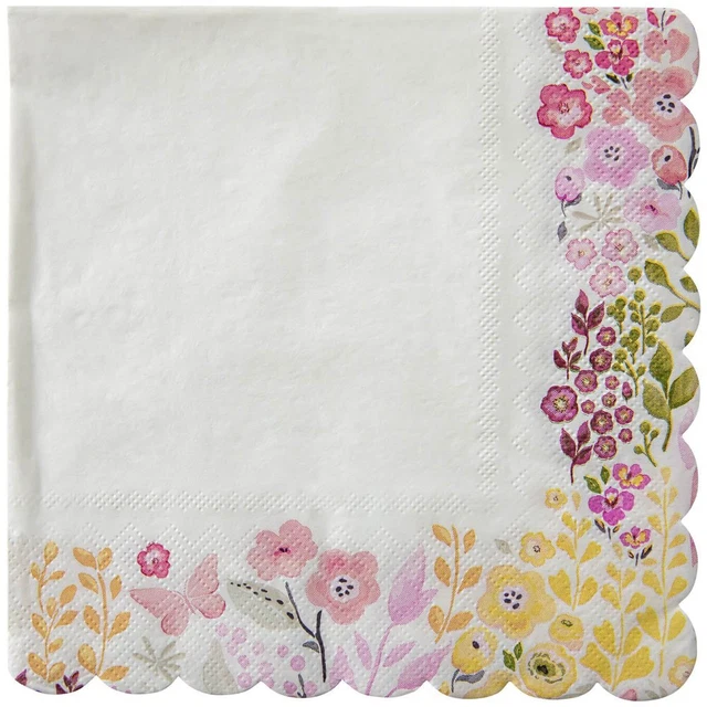 C.R. Gibson Lunch Napkins (Set of 20) | Watercolor Garden
